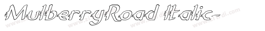 MulberryRoad Italic字体转换